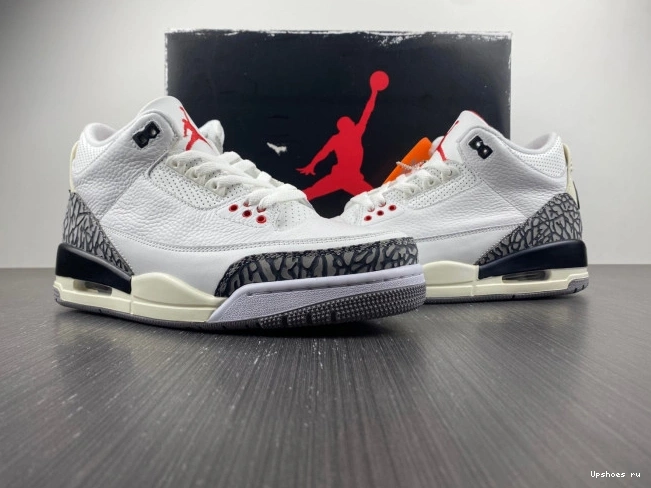 White 3 Jordan Reimagined Retro DN3707-100 Cement 0328